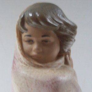 Vintage NAO by Lladro, Girl in the Wind, circa late 1970s/early 1980s, Porcelain